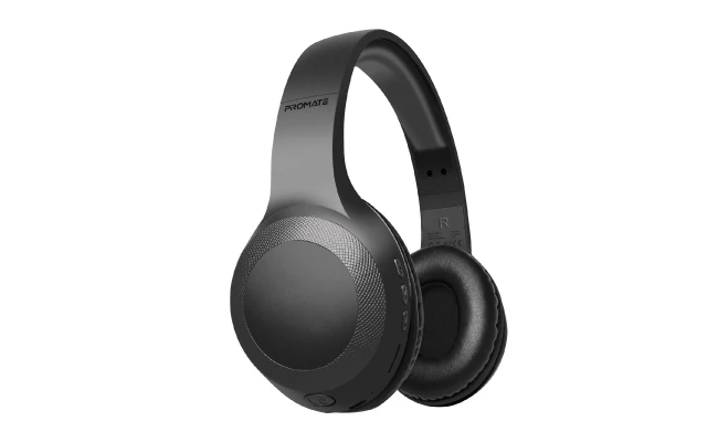 Promate LaBoca Headphone, Over-Ear Deep Bass Wireless Headphone with Long Paytime, Hi-Fi Sound